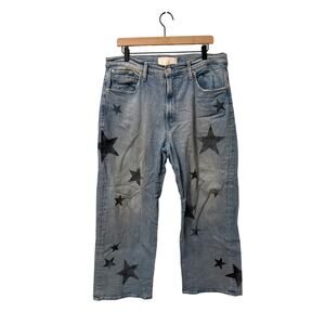 MOTHER Superior Star Crossed Jeans Dodger Ankle Wide Leg 32
